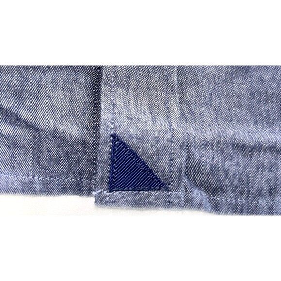 UNTUCKit Shirt Men's XL Blue Long Sleeve Button Up Casual Chambray Cotton Top - Picture 5 of 6